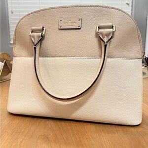 Kate Spade Beige and Cream Satchel